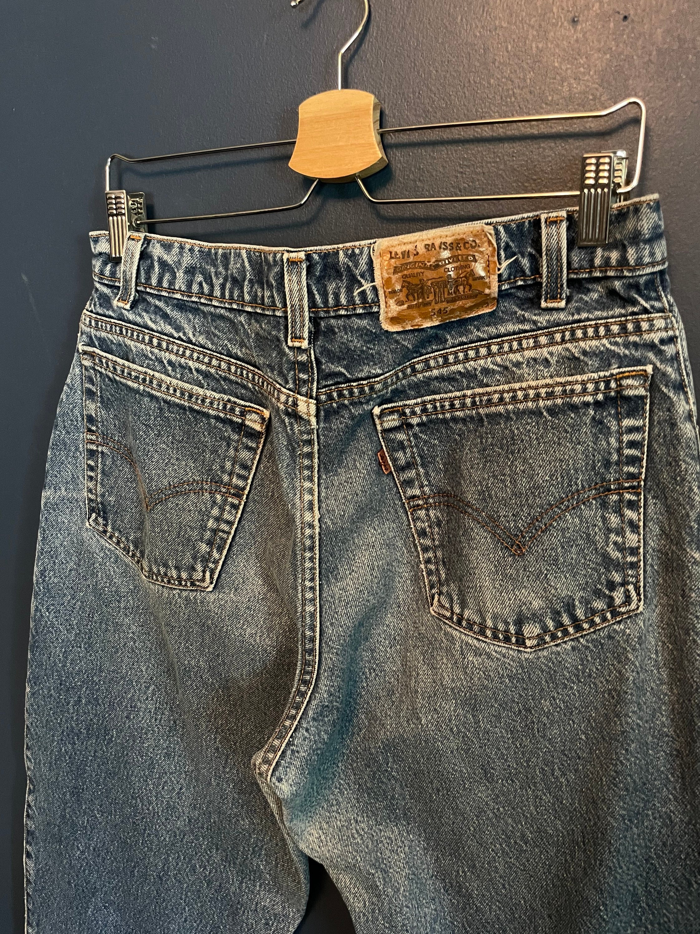 Vintage 90s Levis 545 Loose Fit Baggy Denim Jeans Size 34x30 - Etsy