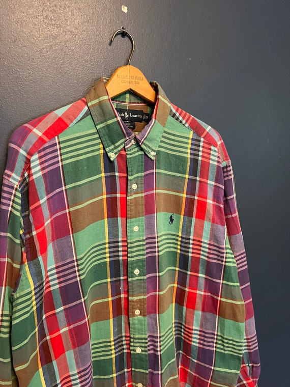 Vintage Polo Ralph Lauren Plaid Button-Down Shirt