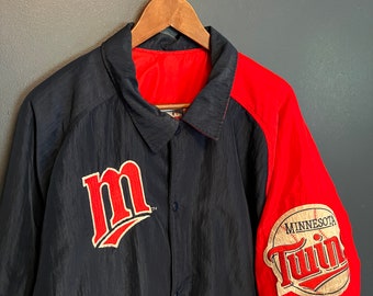 Vintage 90’s Starter Diamond Collection MLB Minnesota Twins Puffer Jacket Size XL