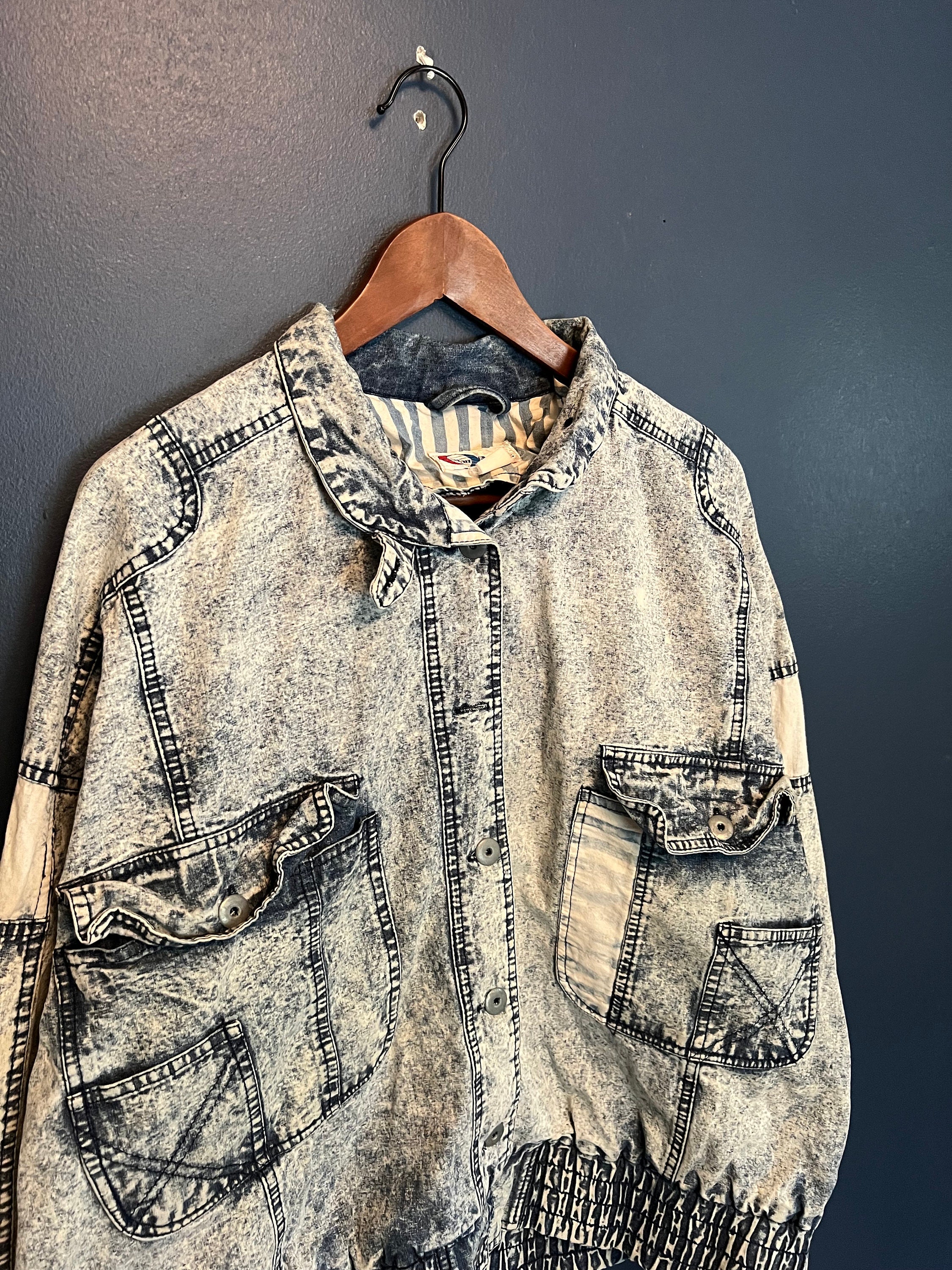  BBSJ Hip Hop Men Vintage Tie-dye Denim Jacket Vintage Loose  Streetwear Printing Harajuku Autumn Winter Jean Coats Plus Size (Color : D,  Size : Medium) : Clothing, Shoes & Jewelry