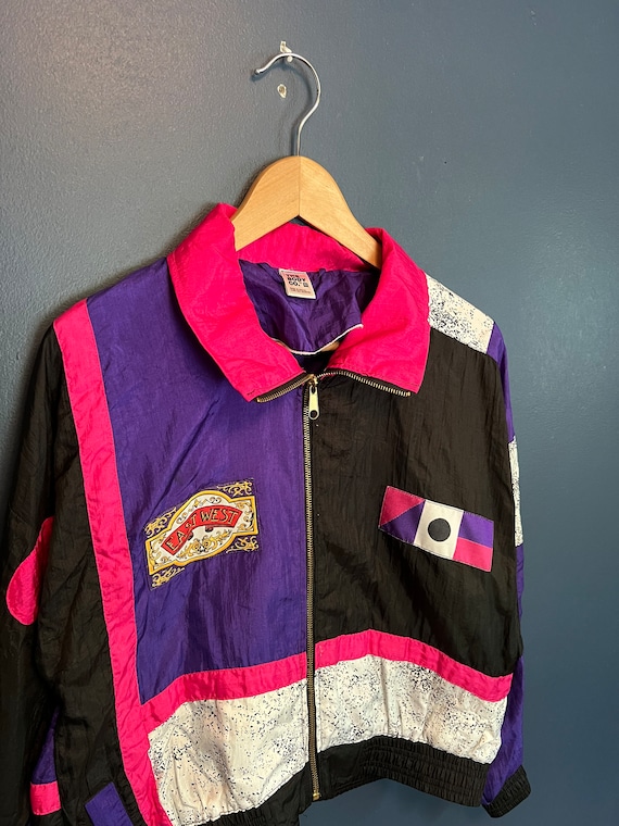 Vintage 80’s East West Nylon Windbreaker Size Med… - image 1