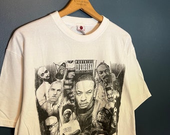 Vintage Y2K Hip Hop Rap Leyendas Camiseta Tamaño XL