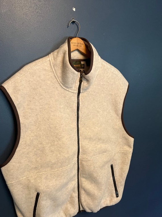 Vintage 90s Timberland Fleece Zip Vest Size XL Etsy