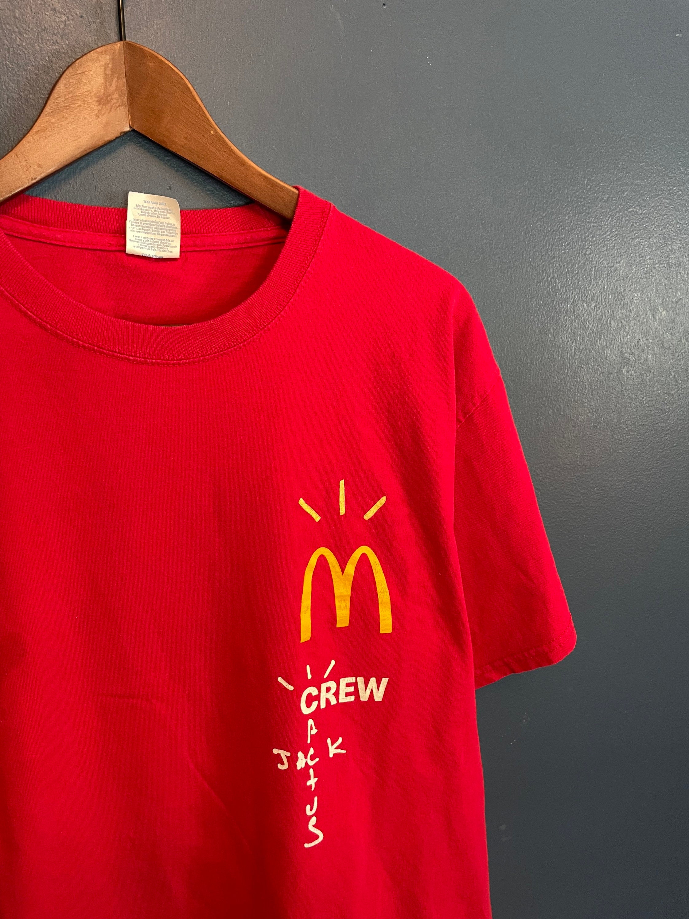 Mcdonalds crew sale cactus jack shirt