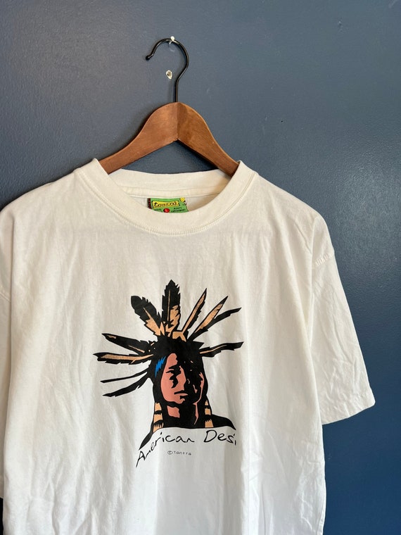 Vintage Y2K American Desi Native T Shirt Tee Size… - image 1