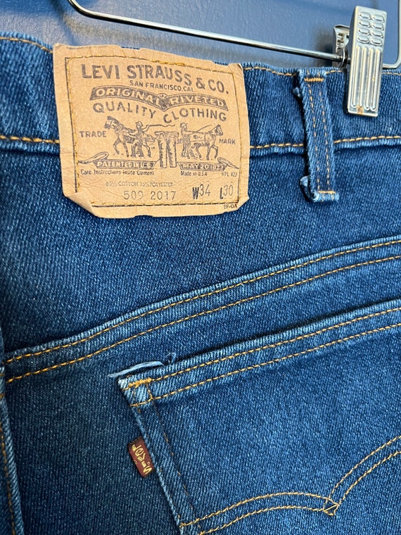 Vintage 80’s Levi’s 509 USA Made Dark Indigo Jeans Si… - Gem
