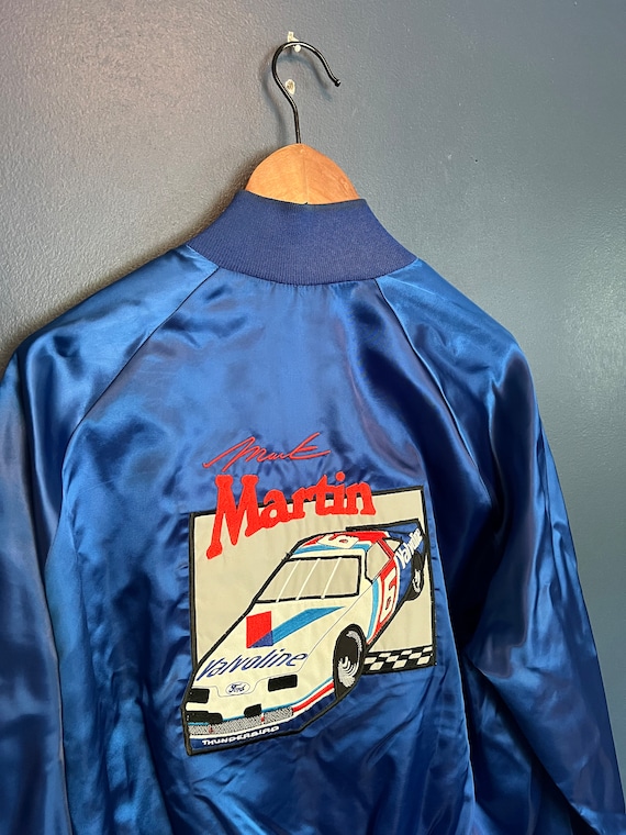Vintage 90’s Mark Martin NASCAR Satin Embroidered 