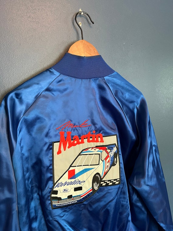 Vintage 90’s Mark Martin NASCAR Satin Embroidered 