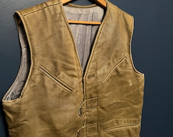 Vintage 50’s Cotton Reworked Vest Size L/XL