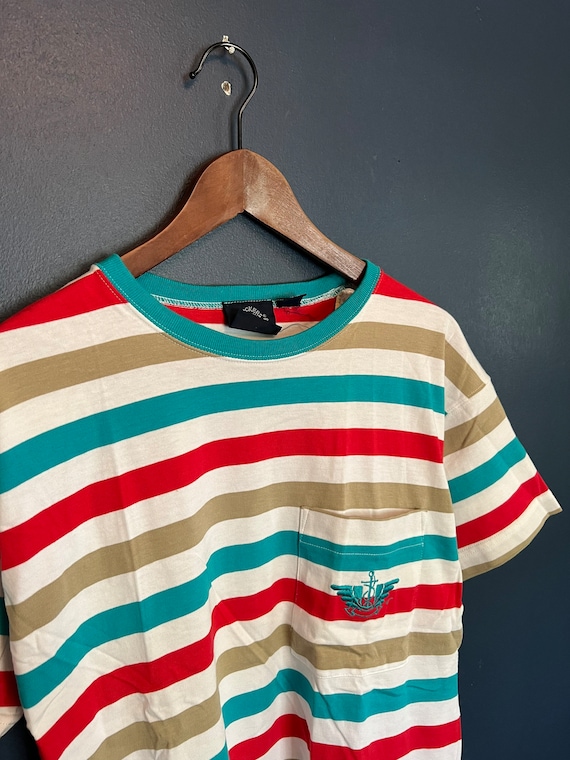 Vintage 90’s Dockers Levis Stripe T Shirt Tee Size