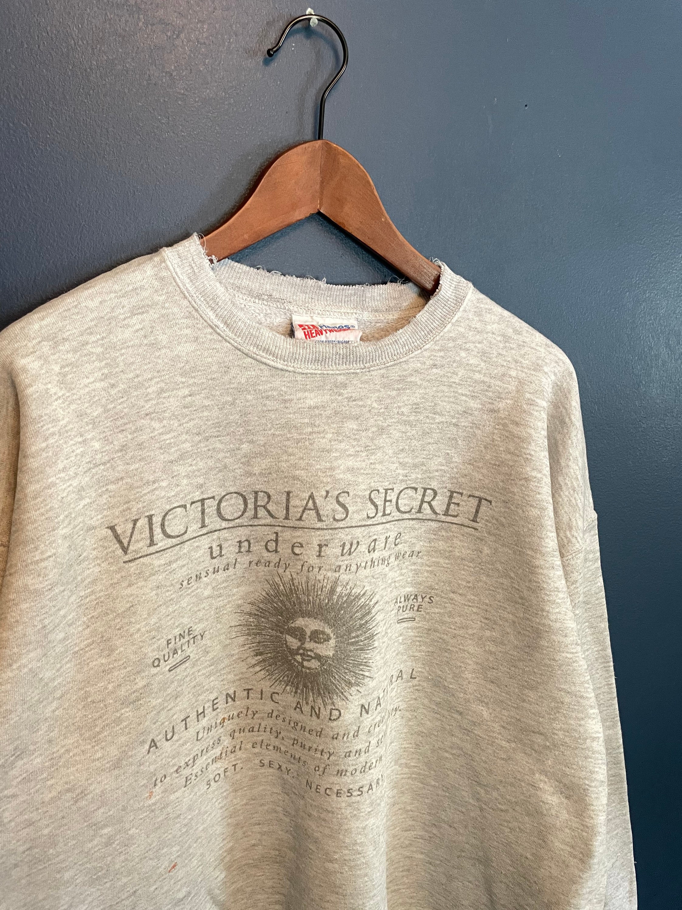 Vintage 90s Victorias Secret Underwear Sun Logo Crewneck Size X