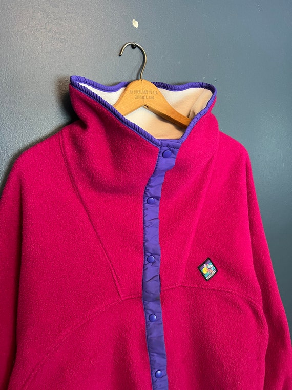 Vintage 90’s Woolrich Sigment Fleece Snap T Fleece