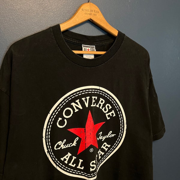 Vintage Y2K Converse All Star Chuck Taylor T-shirt maat XL