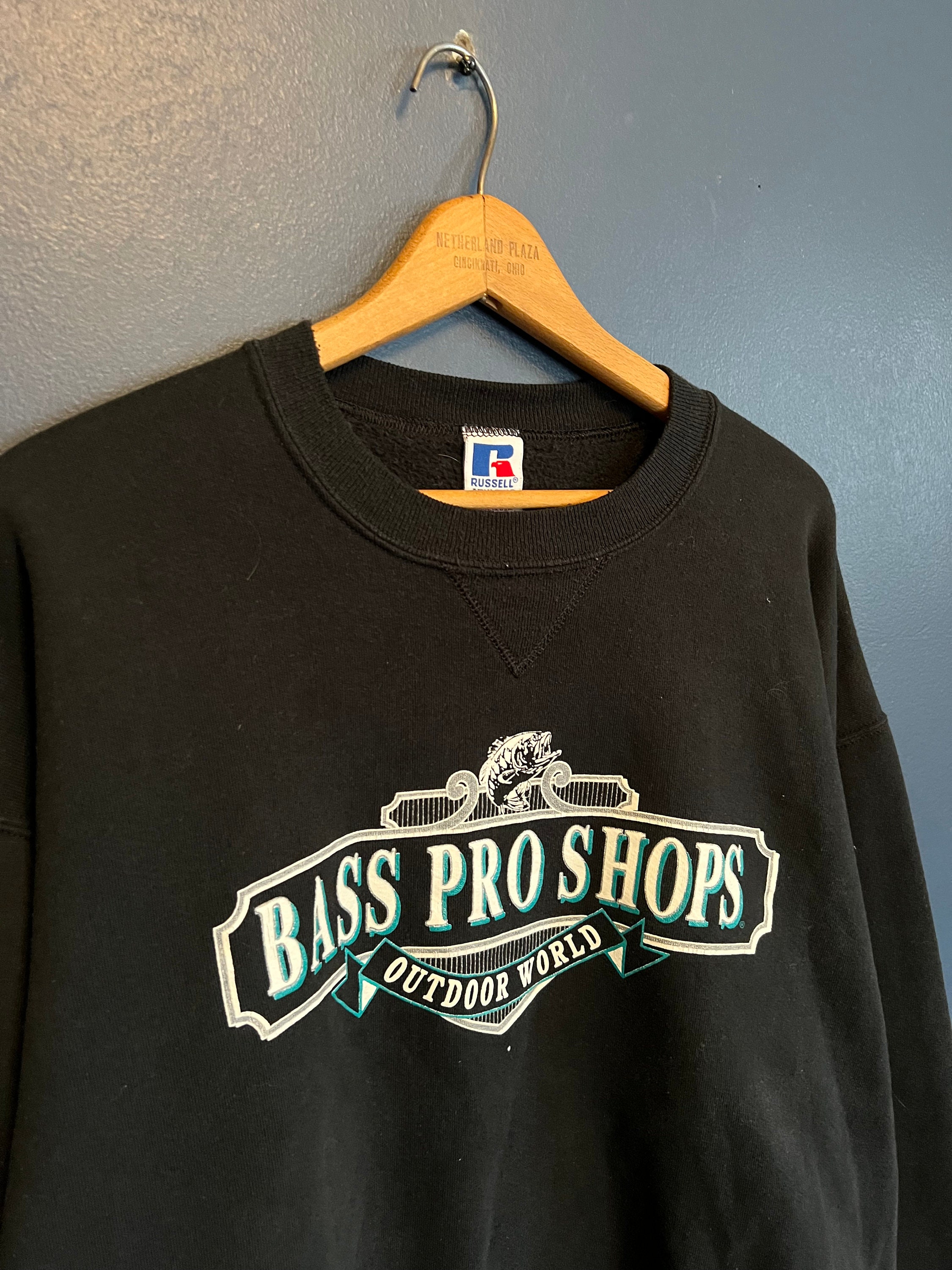 Vintage Al Agnew Bass Fishing Sweatshirt Green Men’s Size XL 