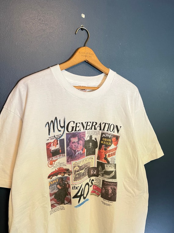 Vintage 90’s My Generation 1940’s Tee Size XL