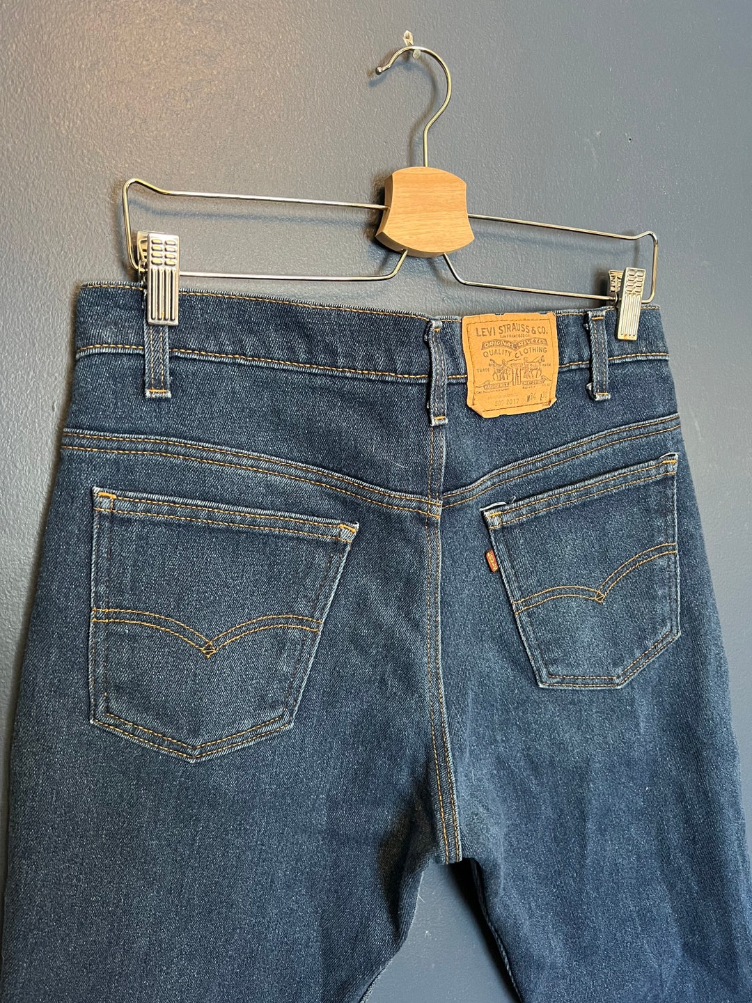 Vintage 80s Levis 509 USA Made Dark Indigo Jeans Size 34x30 - Etsy