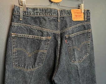 Vintage 90’s Levi’s 505 Dark Wash Denim Blue Jeans Size 38/34