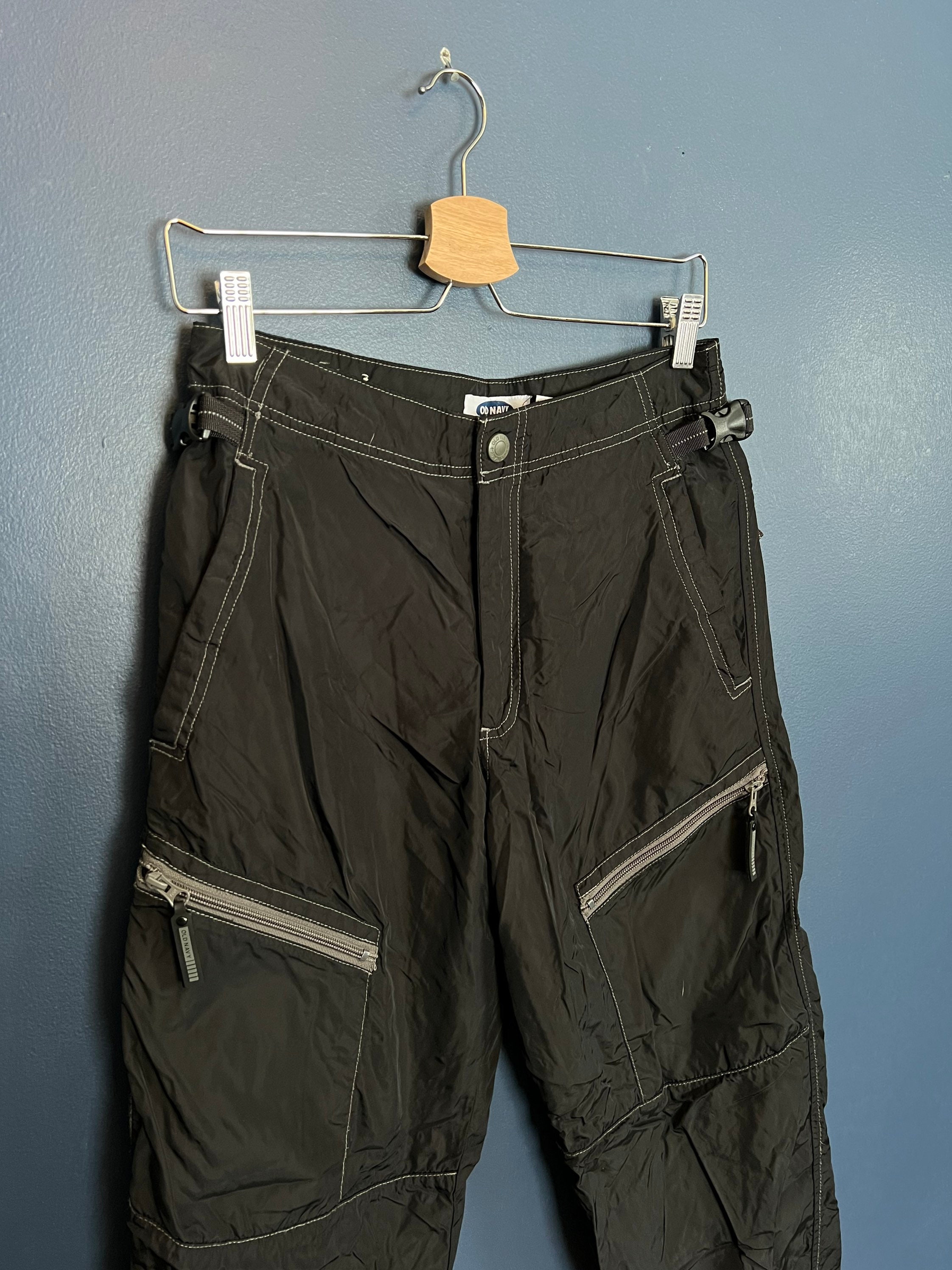 春夏新作モデル 90s 00s vintage OLD NAVY リネン カーゴショーツ y2k