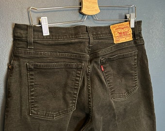 vintage 90's Levi's 550 Black Denim Jeans Taille 16