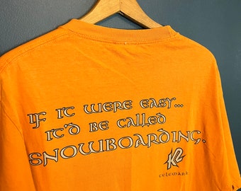 Vintage 90’s K2 Snowbparding T Shirt Tee Size Large USA