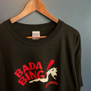 Vintage Y2K Bada Bing Sopranos HBO T Shirt Tee Size X Large