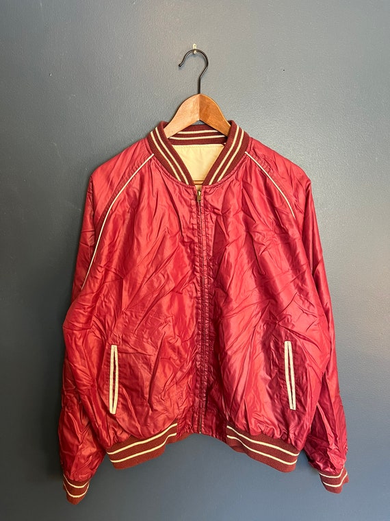 Vintage 80’s Montgomery Ward Reversible Zip Light… - image 5