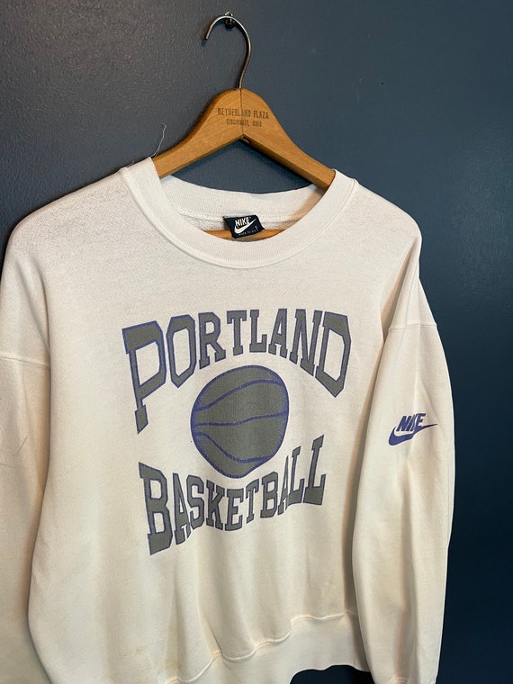 Vintage 80s Nike Blue Tag Portland Basketball Crewneck Size 