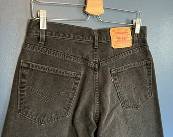 Vintage 90’s Levi’s 505 Black Denim Pants Size 32/34