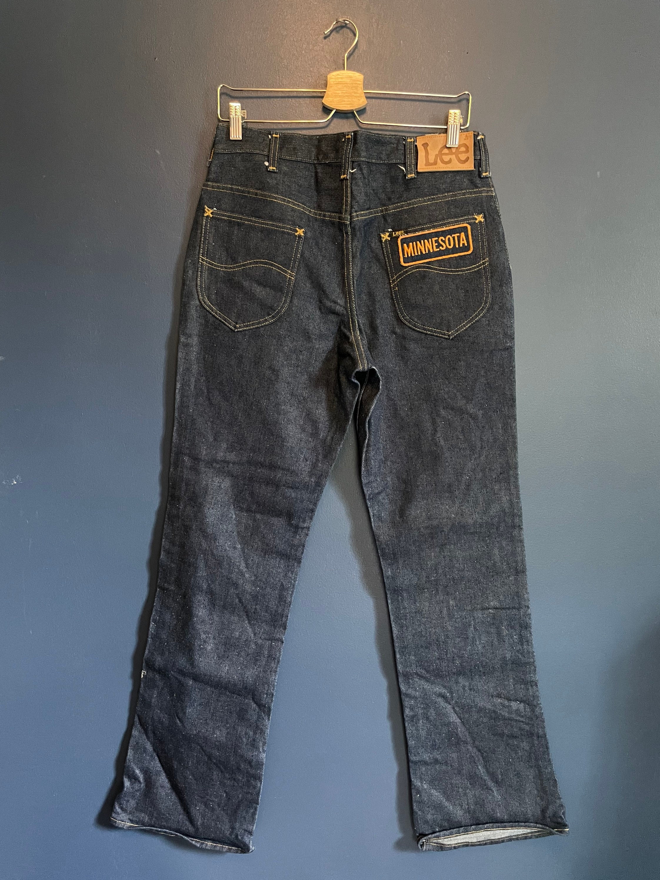 Buy Vintage 90s Lee Dark Wash Indigo Brand New Minnesota Jeans