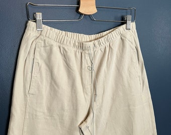 Vintage Nike Track Pants Dark Grey Nylon Sweatpants White Swoosh Baggy Fit  Mesh Lined White Tag 90s 