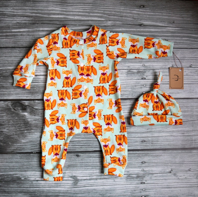 orange newborn outfit