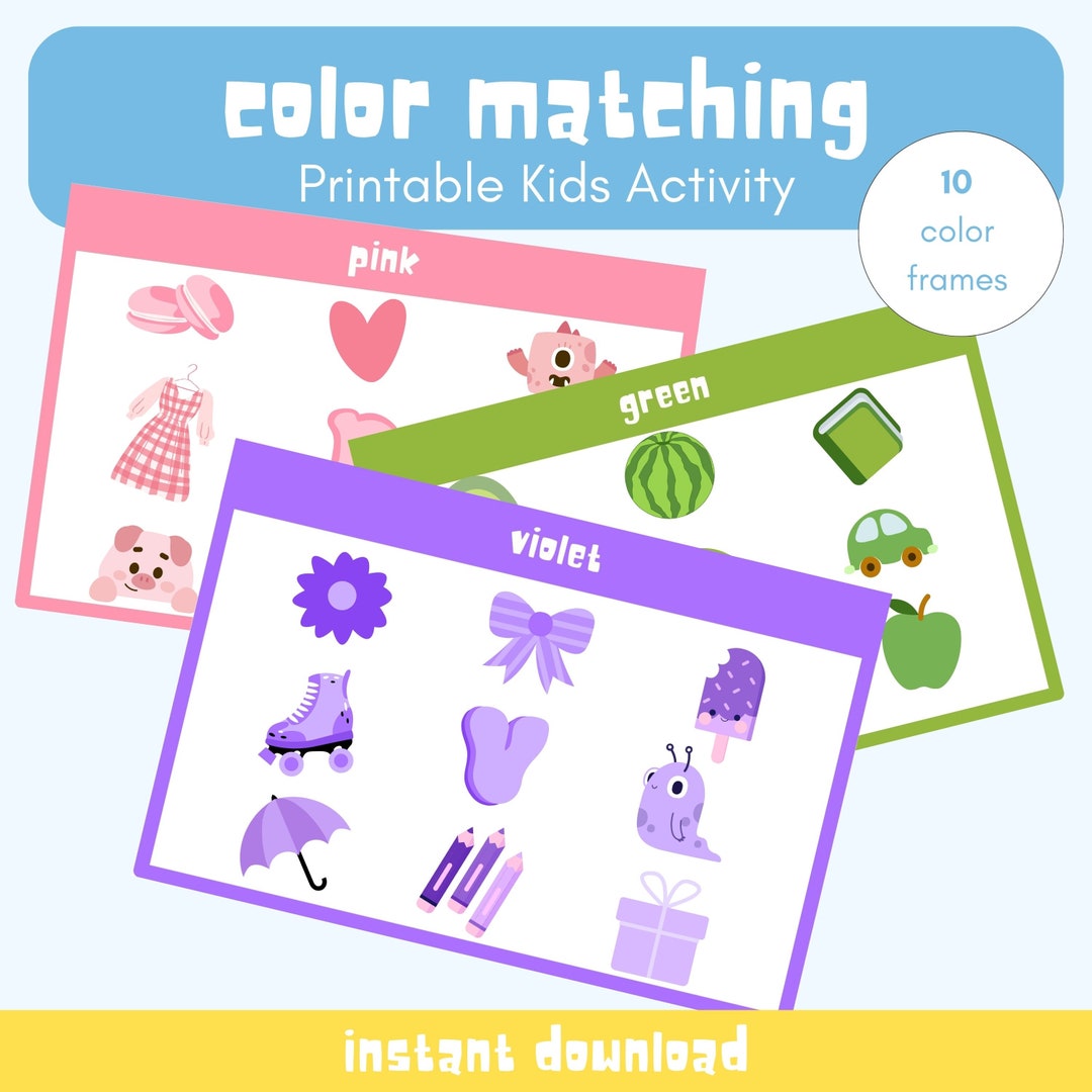 Color Sorting Activity | Preschool Learning, Homeschool Printable ...
