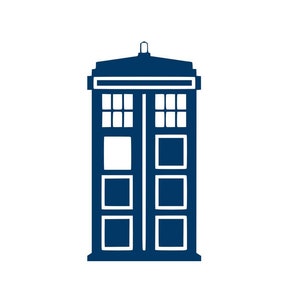 Tardis Decal good for Car Truck Laptop Window. Sticks to any clean smooth surface