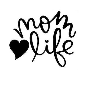 Mom Life Sticker Decal good for Car Truck Laptop Window. Sticks to any clean smooth surface