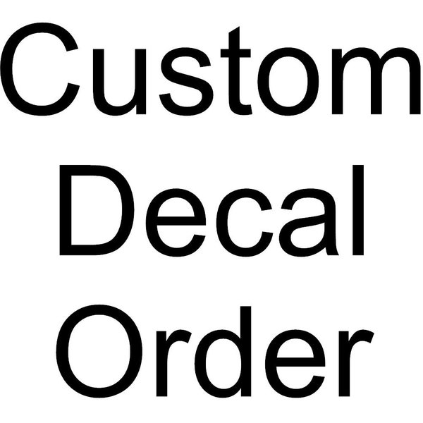 custom order Swoosh Sticker Decal good for Car Truck Laptop Window.  Sticks to any clean smooth surface