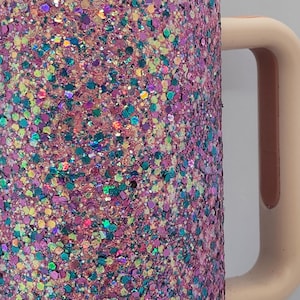Glitter Stainless Steel Tumbler: Fun-Fetti Sparkle Travel Cup, 40oz