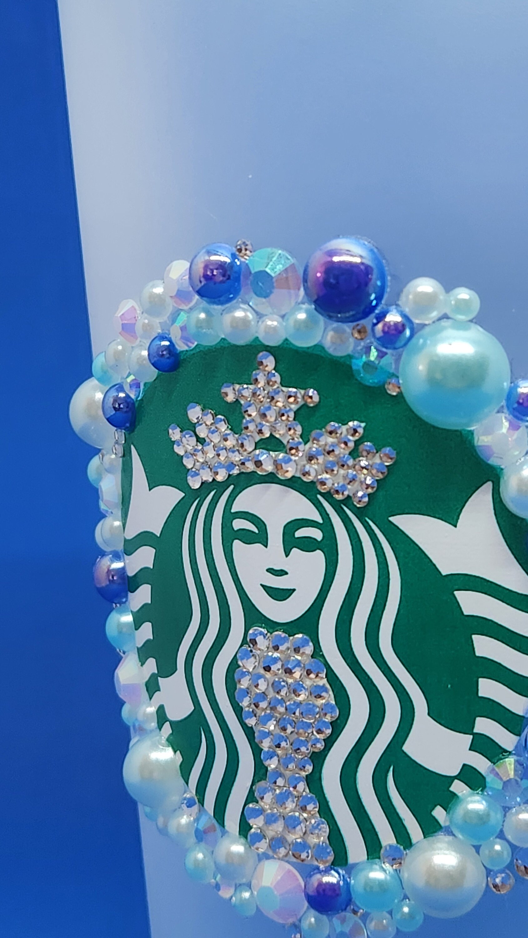 Bejeweled Starbucks Tumbler: 24oz Custom Sparkle Coffee Cup - Etsy