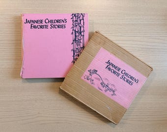 Japanese Children’s Favorite Stories Book with Original Slipcase, 1968 Printing, Charles E. Tuttle