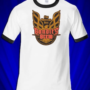 Bandits Brew 1977 Ringer T-shirt FREE S&H Smokey and the Bandit