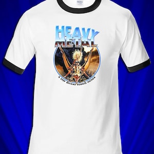 Heavy Metal 1981 retro RINGER t-shirt FREE S&H USA