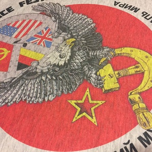 Moscow Music Peace Festival 1989 Vintage Tour Concert Jersey FREE ...