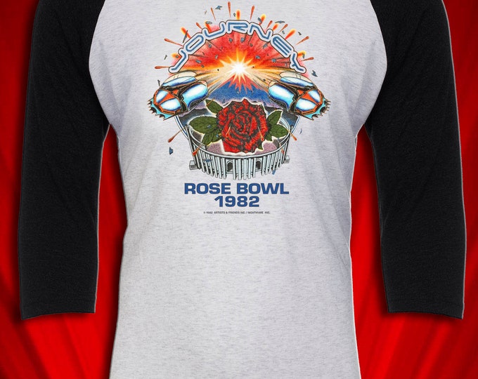 Journey Rose Bowl 1982 Vintage Tee Tour Jersey Triumph Aldo Nova Etsy