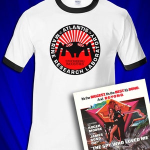 Stromberg Industries T-shirt RINGER Oceanic Laboratory GRATUIT S&H JamesBond Inspiré