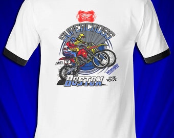 Vintage Fox Racing Ringer Tee Vintage Fox Racing Ringer Tee