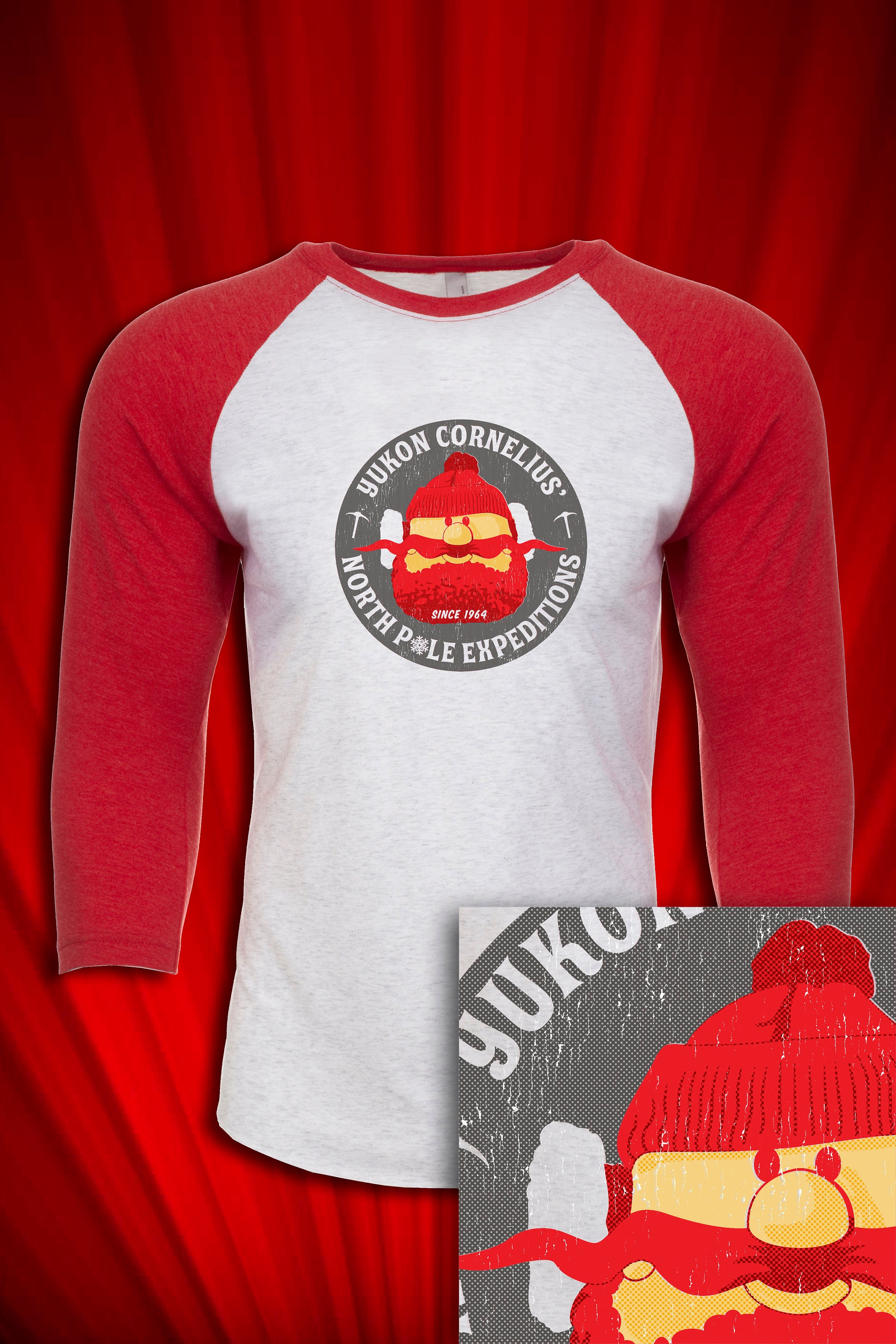 Yukon Cornelius North Pole Expeditions Vintage Jersey Christmas Humor