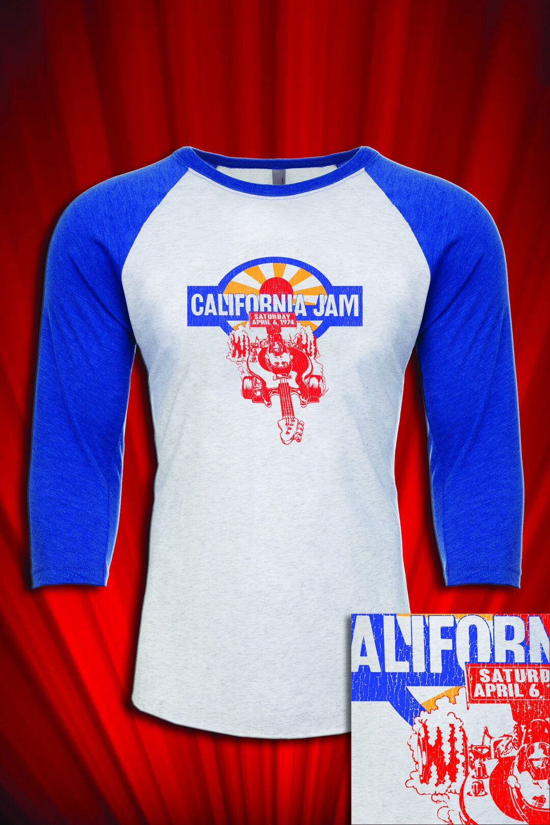 California Jam 1974 Vintage Tour Concert Jersey FREE SHIPPING Etsy