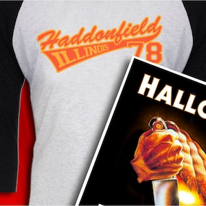Haddonfield Illinois 1978 Vintage t-shirt FREE SHIP USA John Carpenter Halloween