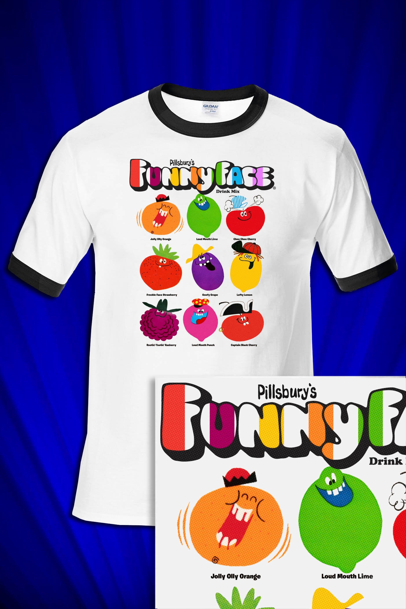 T-shirt Retro Funny Poland Ringer - Marque Fruit Of The Loom - Neuf Sans étiquettes - Fabriqué UK