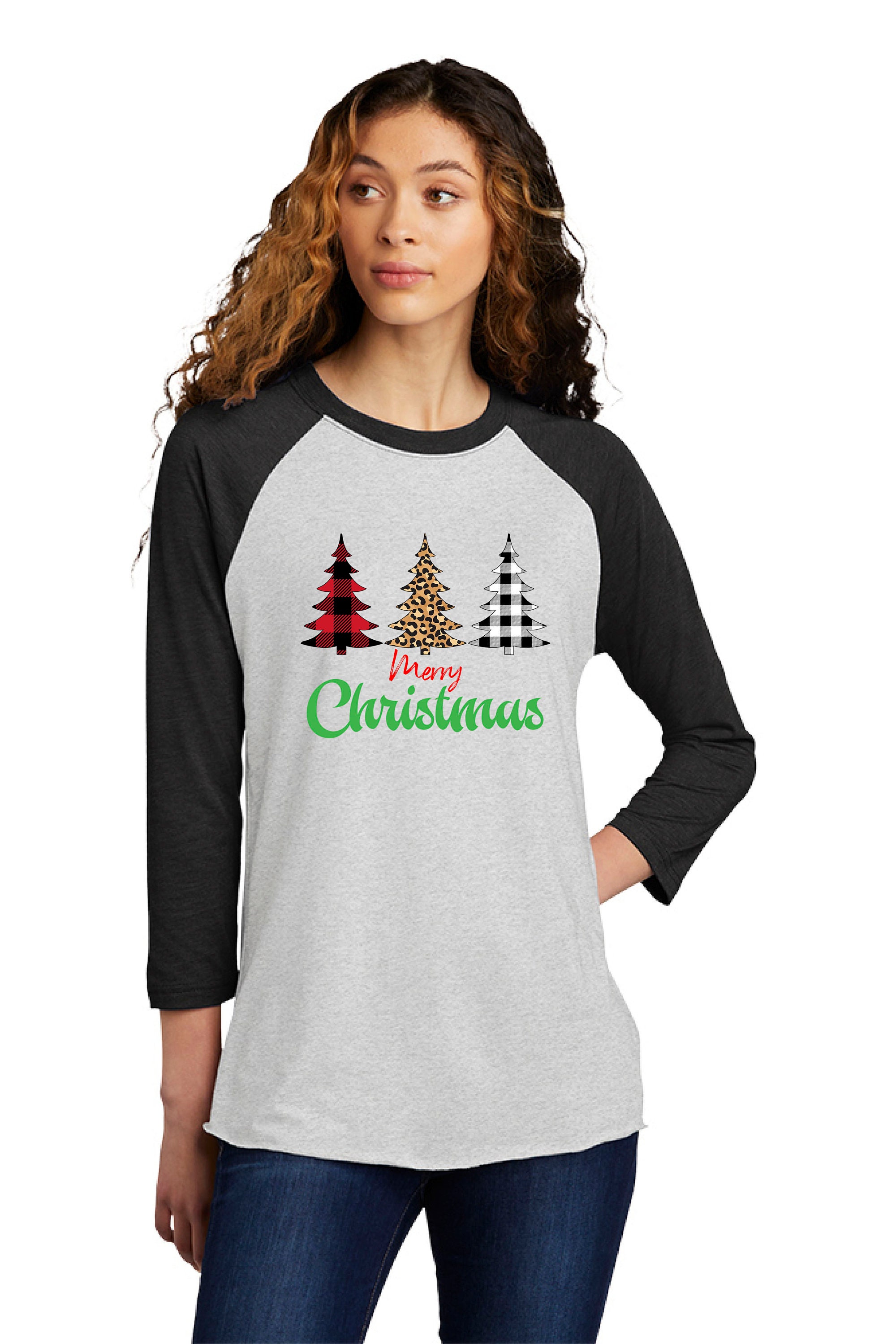 Christmas Leg Lamp NL6051 Next Level Tri-Blend 3/4 Sleeve Baseball Raglan T-Shirt Christmas Leg Lamp NL6051 Next Level Tri-Blend 3/4 Sleeve Baseball Raglan T-Shirt