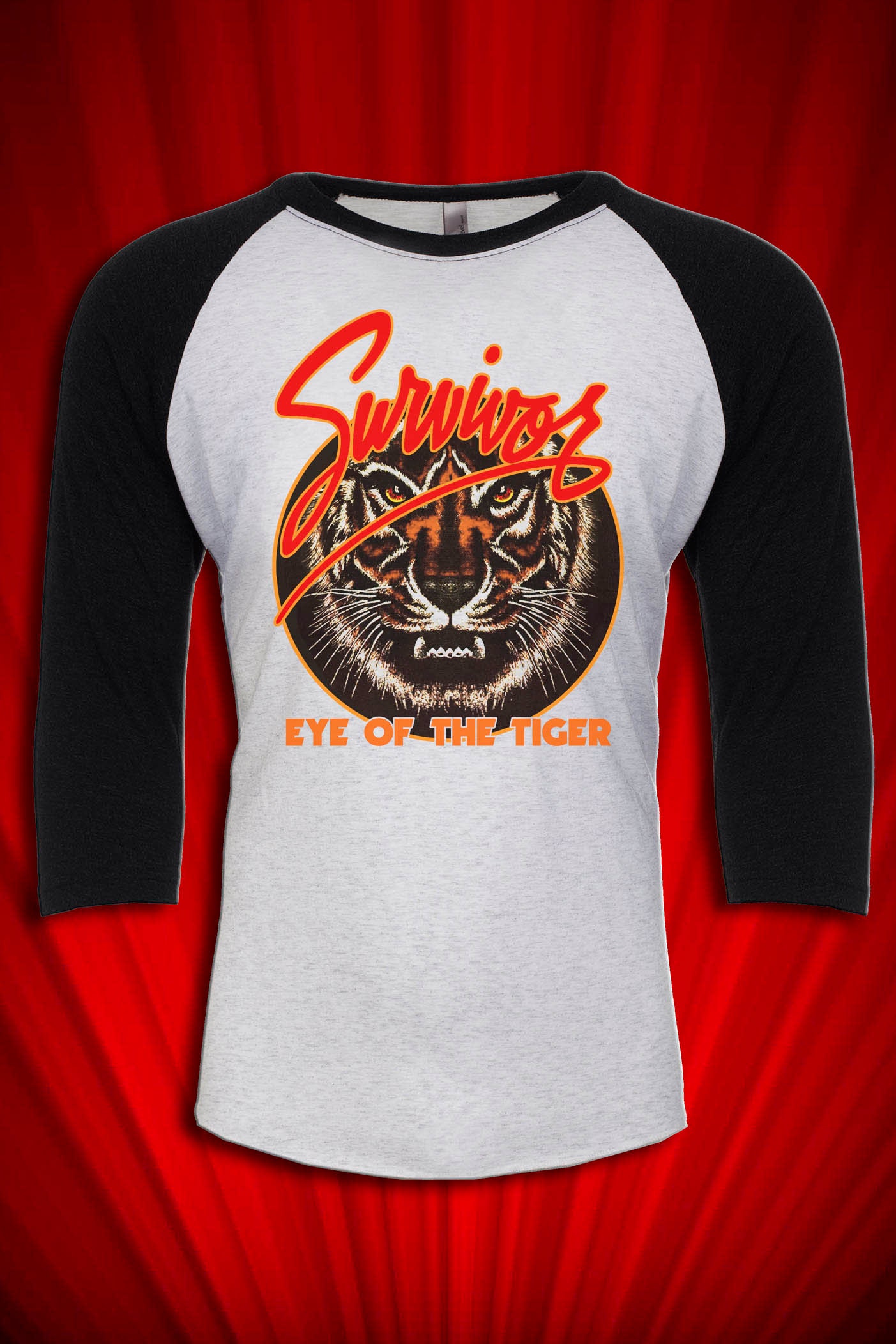 Survivor Eye Of The Tiger 2 Album Cover T-Shirt Black